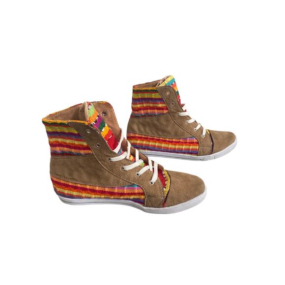 Limonada Woven High Top Sneakers Women’s Multicolor Guatemala Textile Casual 36 - Picture 4 of 7